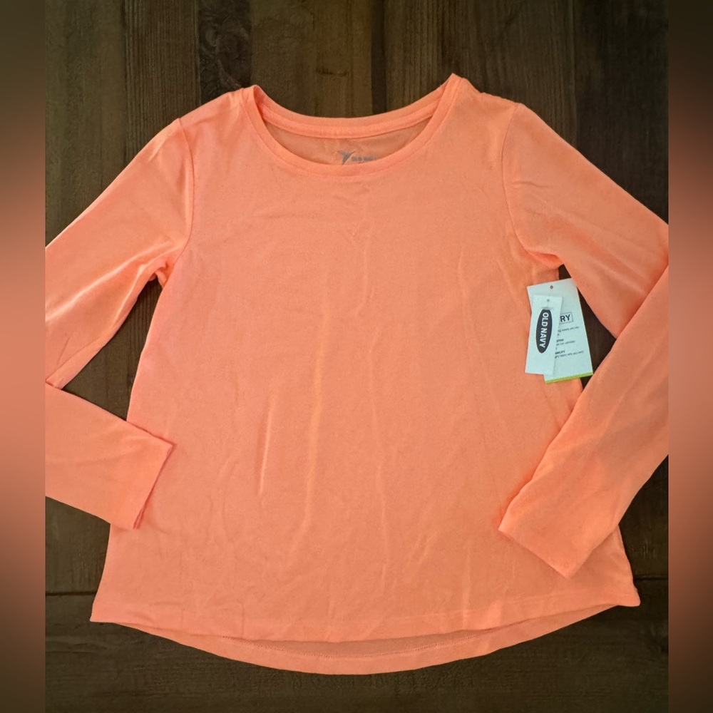 NEW WITH TAGS Old Navy ACTIVE Girl Long Sleeve Top size L (10-12)